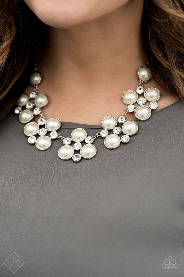 Night At The Symphony Necklace - White