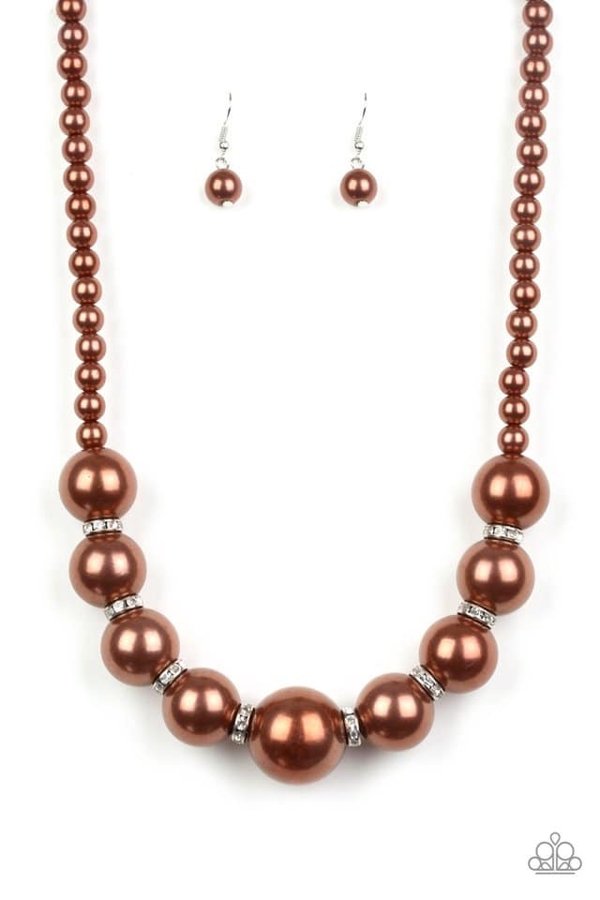 Necklace -   Brown