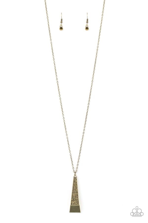 Prized Pendulum Necklace - Brass