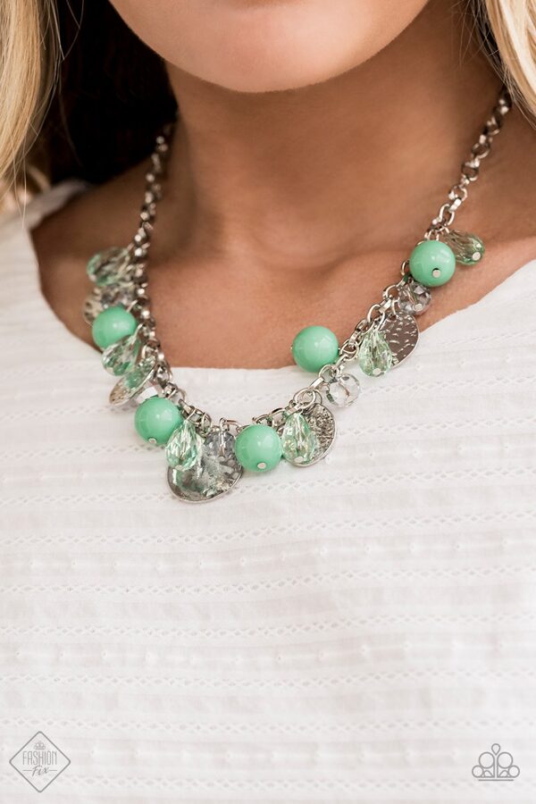 Prismatic Sheen Necklace - Green