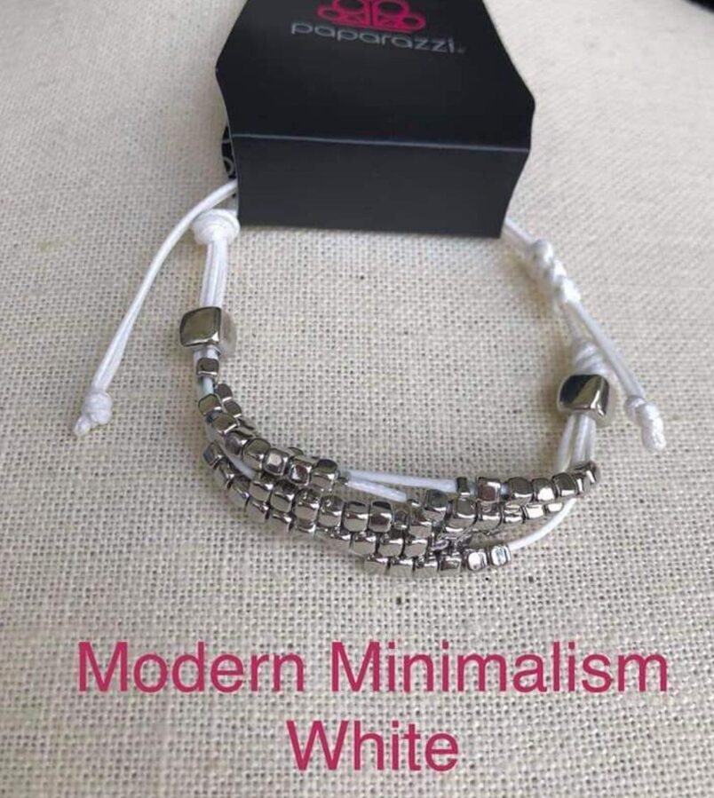 Modern Minimalist Bracelet - White