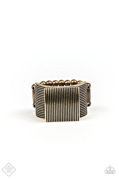 In Grate Measure Ring - Brass