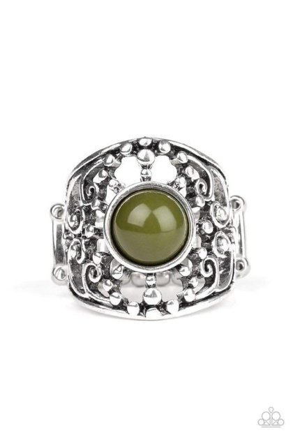 Silver Ring - Green
