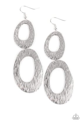 Grey Ring Earrings